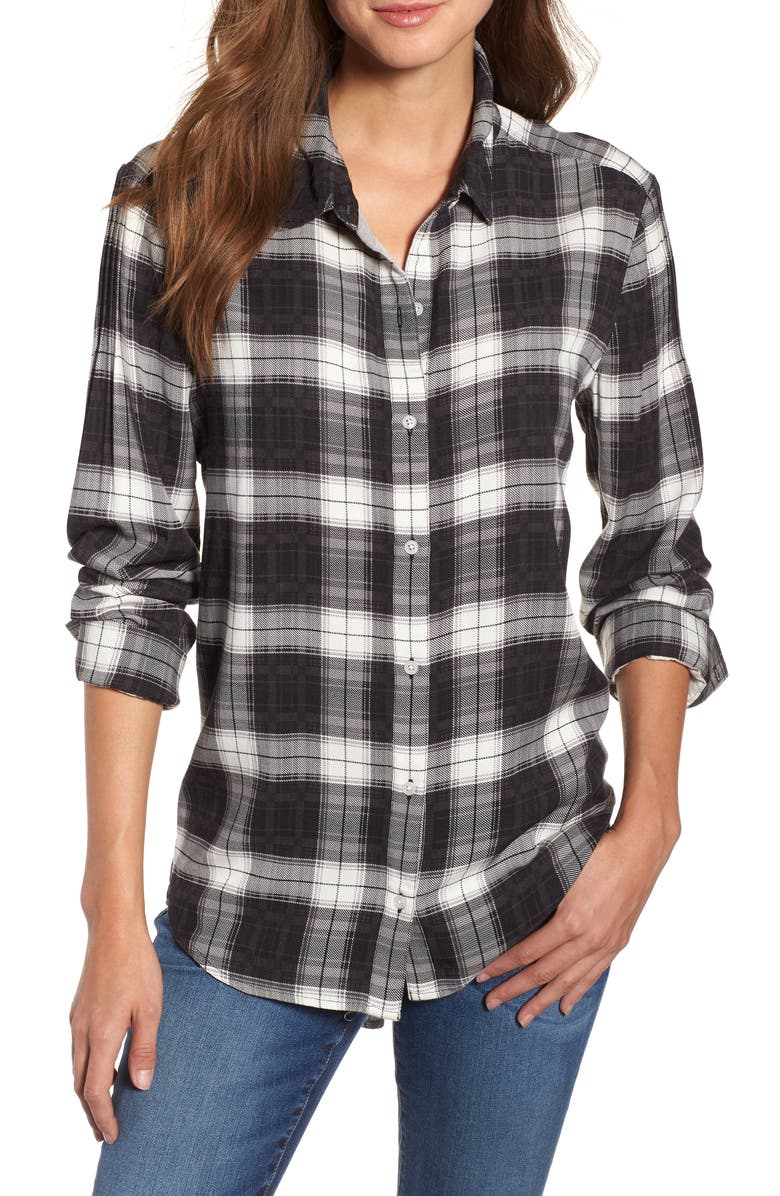 Caslon<sup>®</sup> Plaid Shirt, Main, color, 