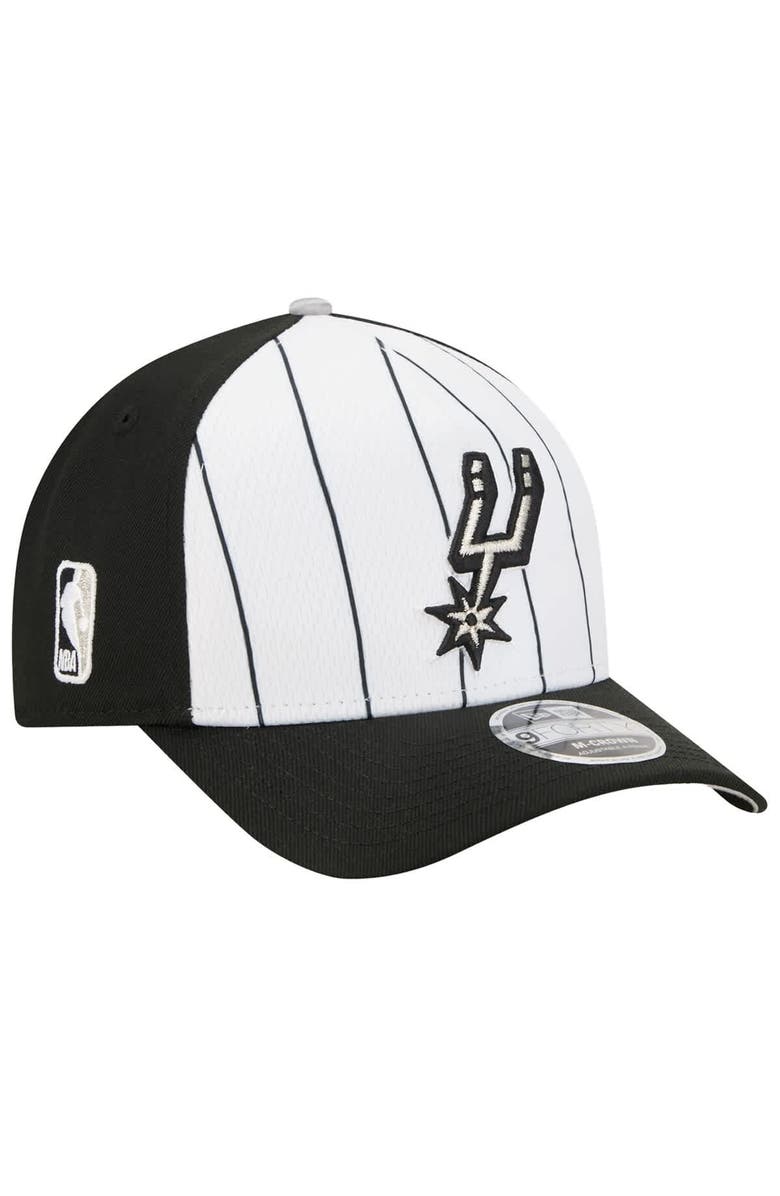 New Era Men's New Era  White/Black San Antonio Spurs 2025 NBA Tip Off M-Crown A-Frame 9FORTY Adjustable Hat, Main, color, White