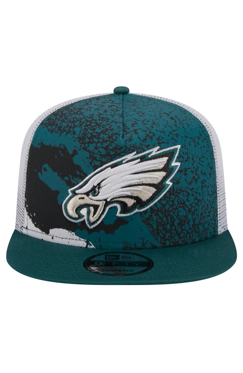 New Era Men's New Era Midnight Green Philadelphia Eagles Court Sport 9FIFTY Snapback Hat, Alternate, color, Green