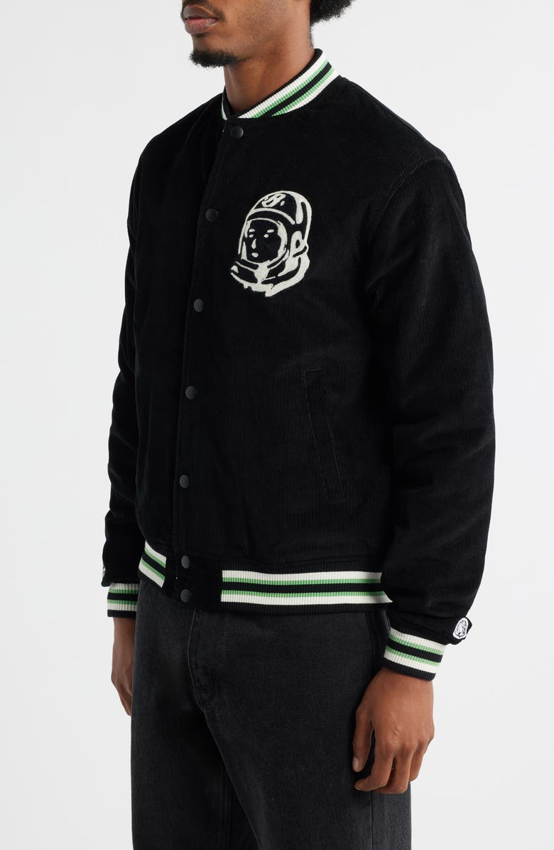 Billionaire Boys Club Space Station Corduroy Bomber Jacket, Alternate, color, Black