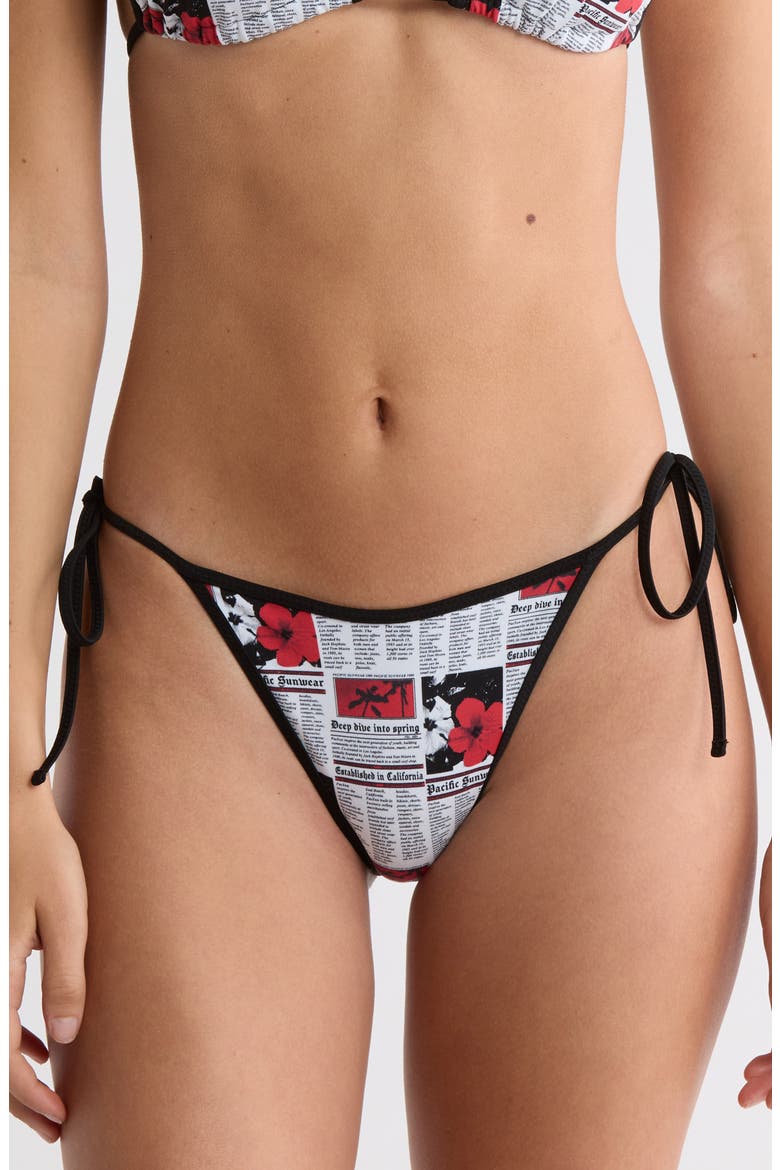 Corinne Side Tie Bikini Bottoms, Main, color, MULTI