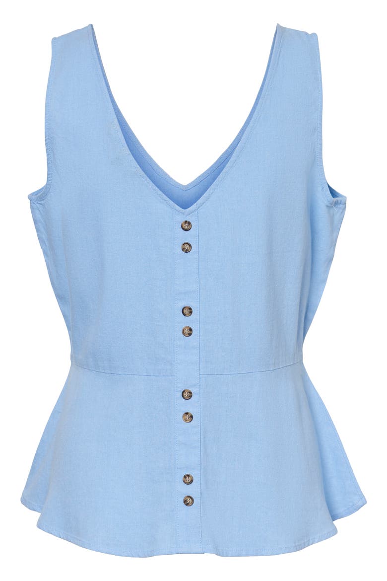 Helen Milo Sleeveless Top, Alternate, color, PLACID BLUE