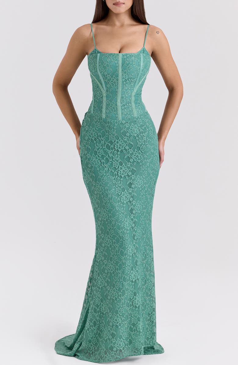 HOUSE OF CB Antonina Mermaid Gown, Main, color, Feld Spar
