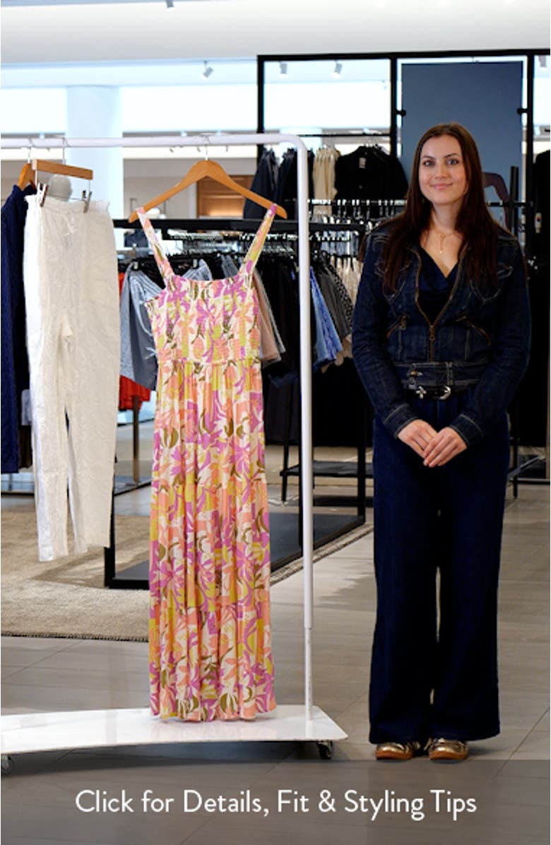 Topanga Canyon Print Sleeveless Maxi Dress, sales video thumbnail