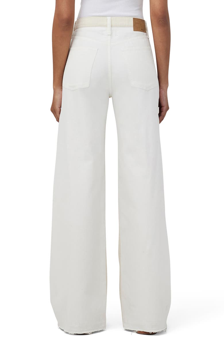 rag & bone Sofie Two-Tone High Waist Wide Leg Jeans, Alternate, color, Double Ecr