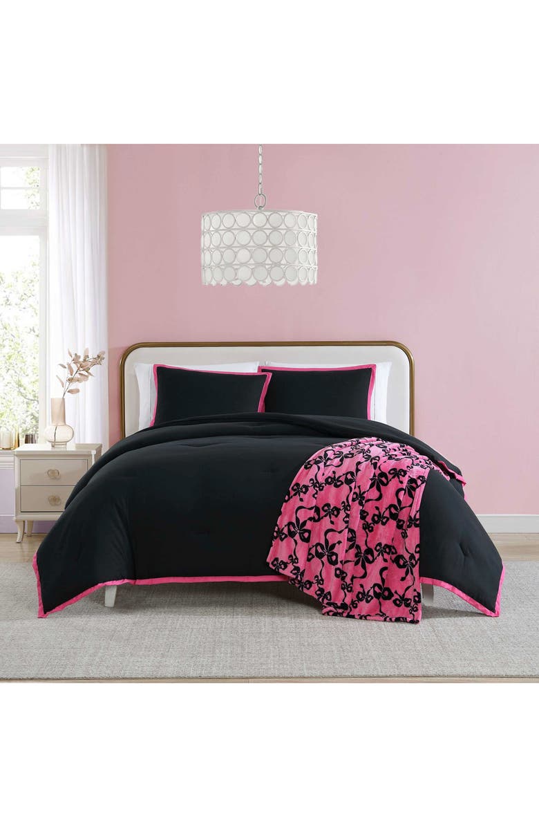 Betsey Johnson Signature Hotel Reversible Comforter & Sham Set, Alternate, color,