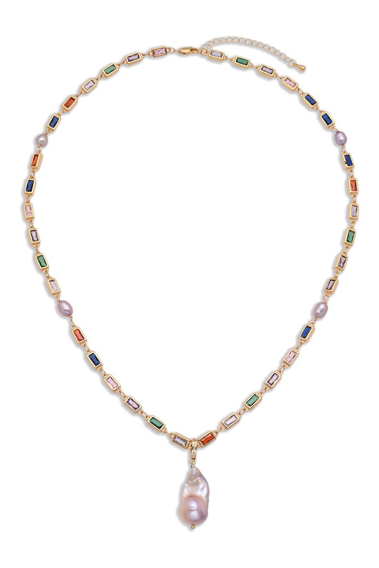 Megan Pendant Necklace, Alternate, color, GOLD