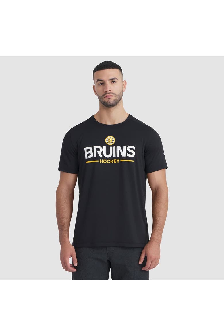 Men's Fanatics Black Boston Bruins Authentic Pro Rink Tech T-Shirt, Main, color, Black