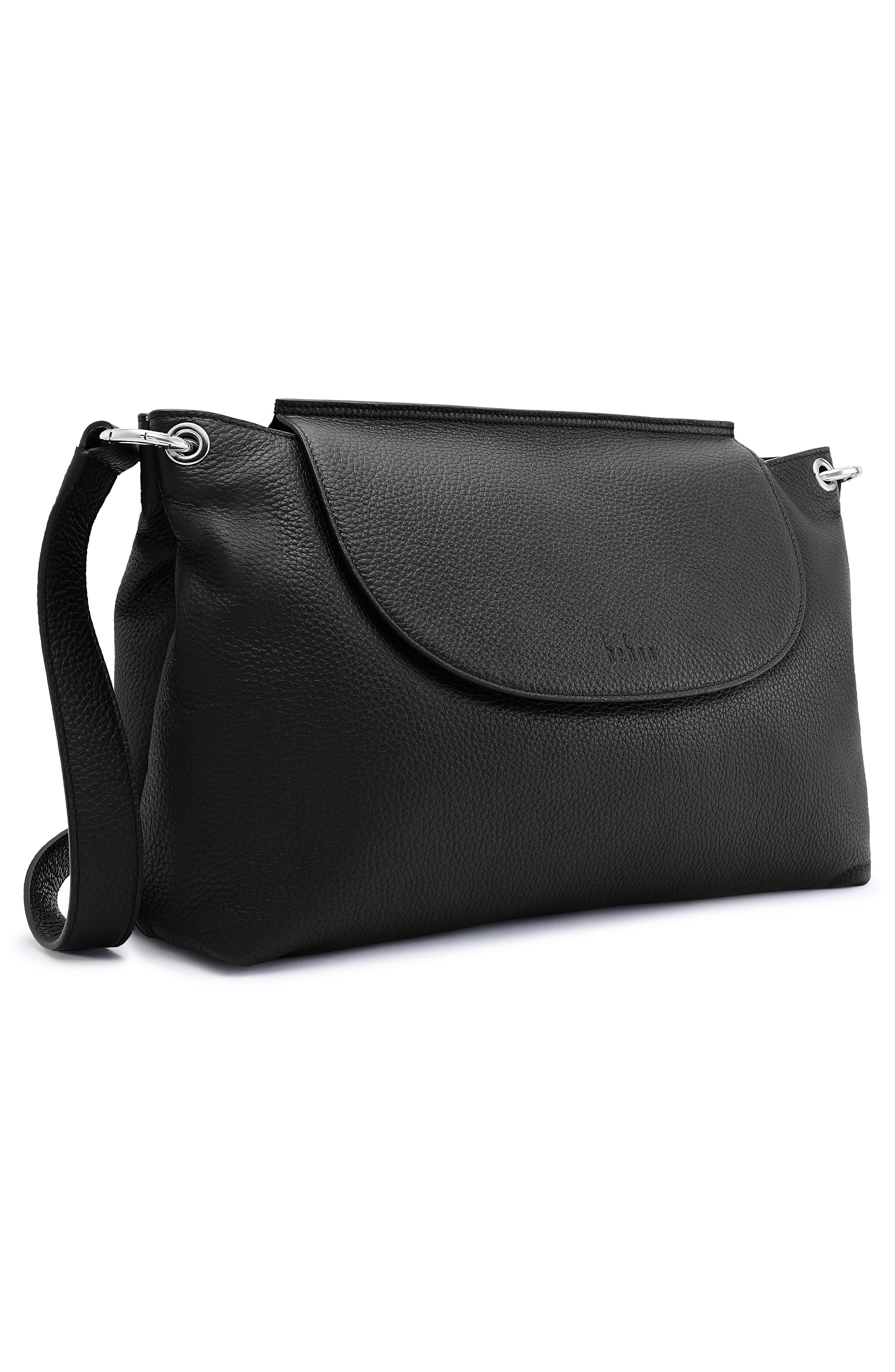 behno Large Judith Crossbody Satchel, Alternate, color, Black