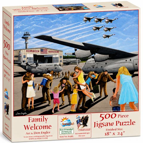 Family Welcome 500 piece Jigsaw Puzzle for Adults