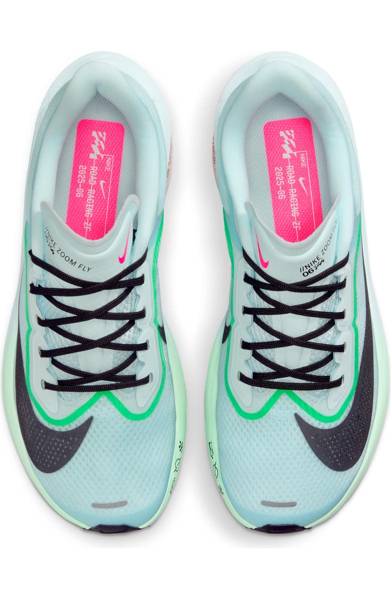 Nike Zoom Fly 6 Running Shoe, Alternate, color, Glacier/ Pink/ Green/ Black
