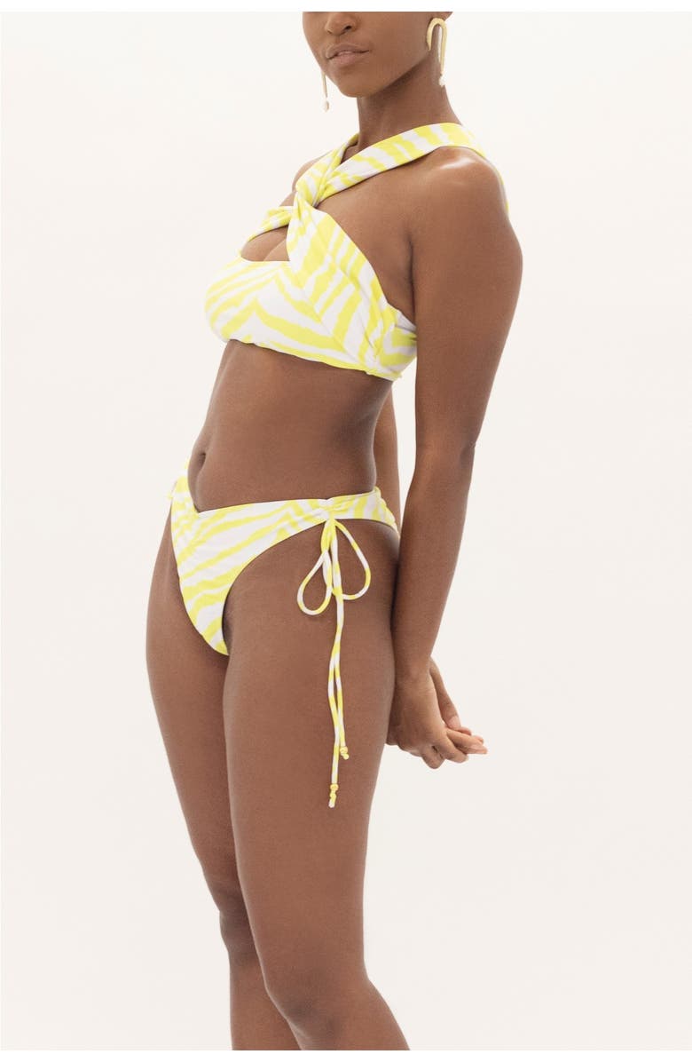 Bohn Jsell Zebina Swim Crop, Alternate, color, Yellow