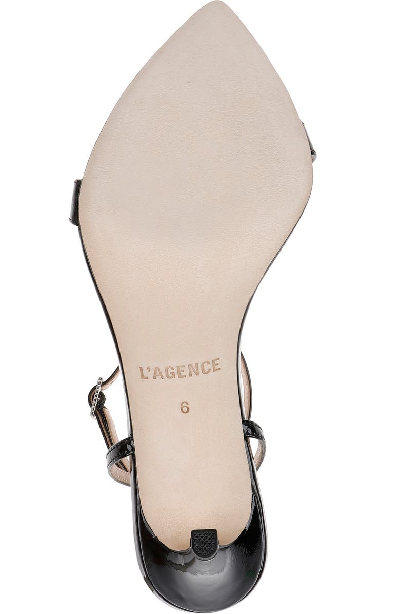 L'AGENCE Juneau Ankle Wrap Sandal, Alternate, color,