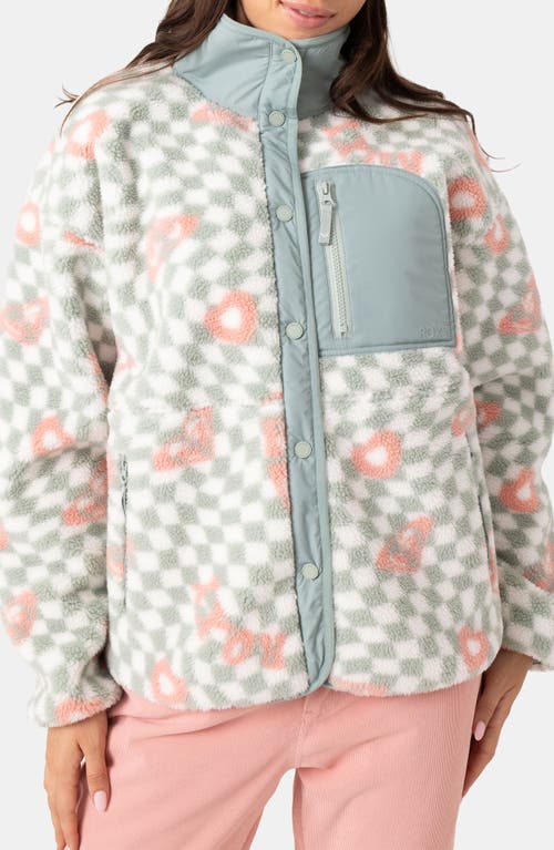 Roxy Axel Fleece Jacket In Gray