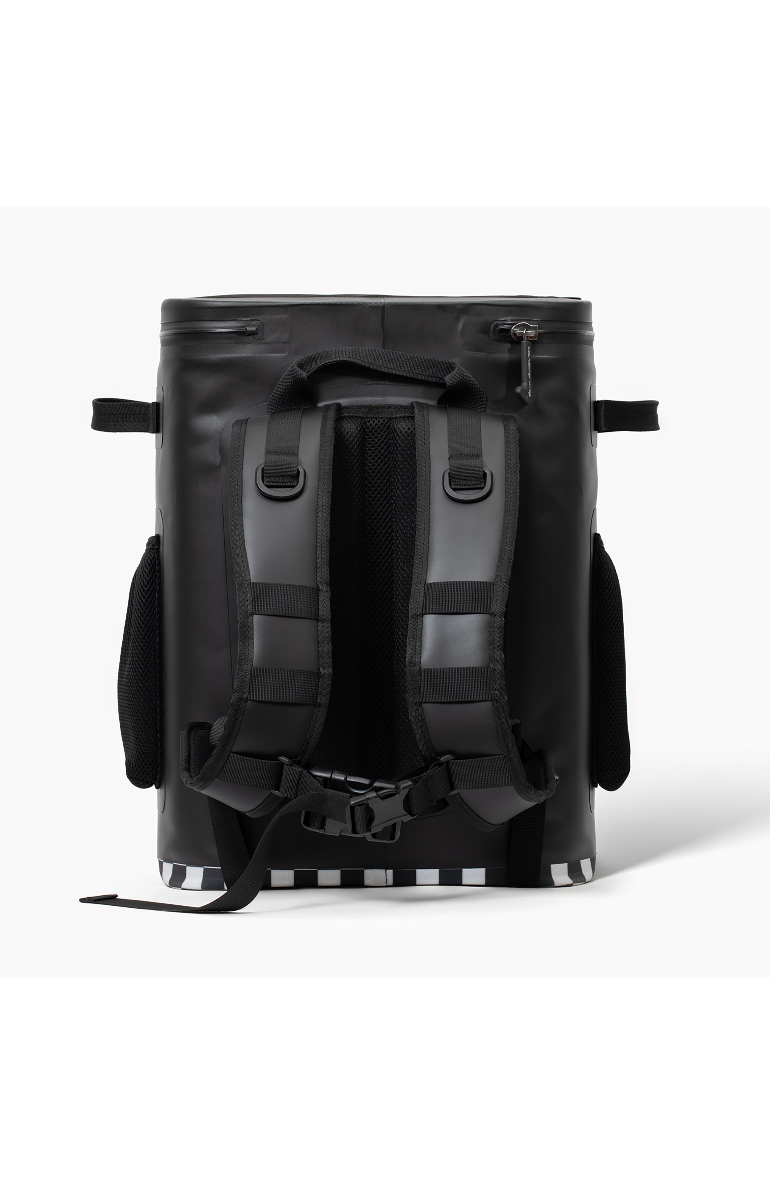 Quiksilver Shoreline 20L Multi-Layer Insulated Cooler Backpack with Bottle Opener, Alternate, color, Original Checkered