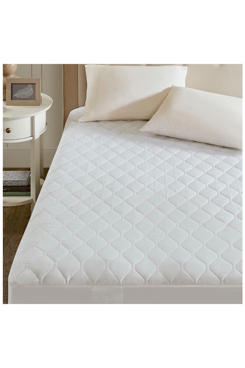 Twin Mattress Pad, Alternate, color, WHITE