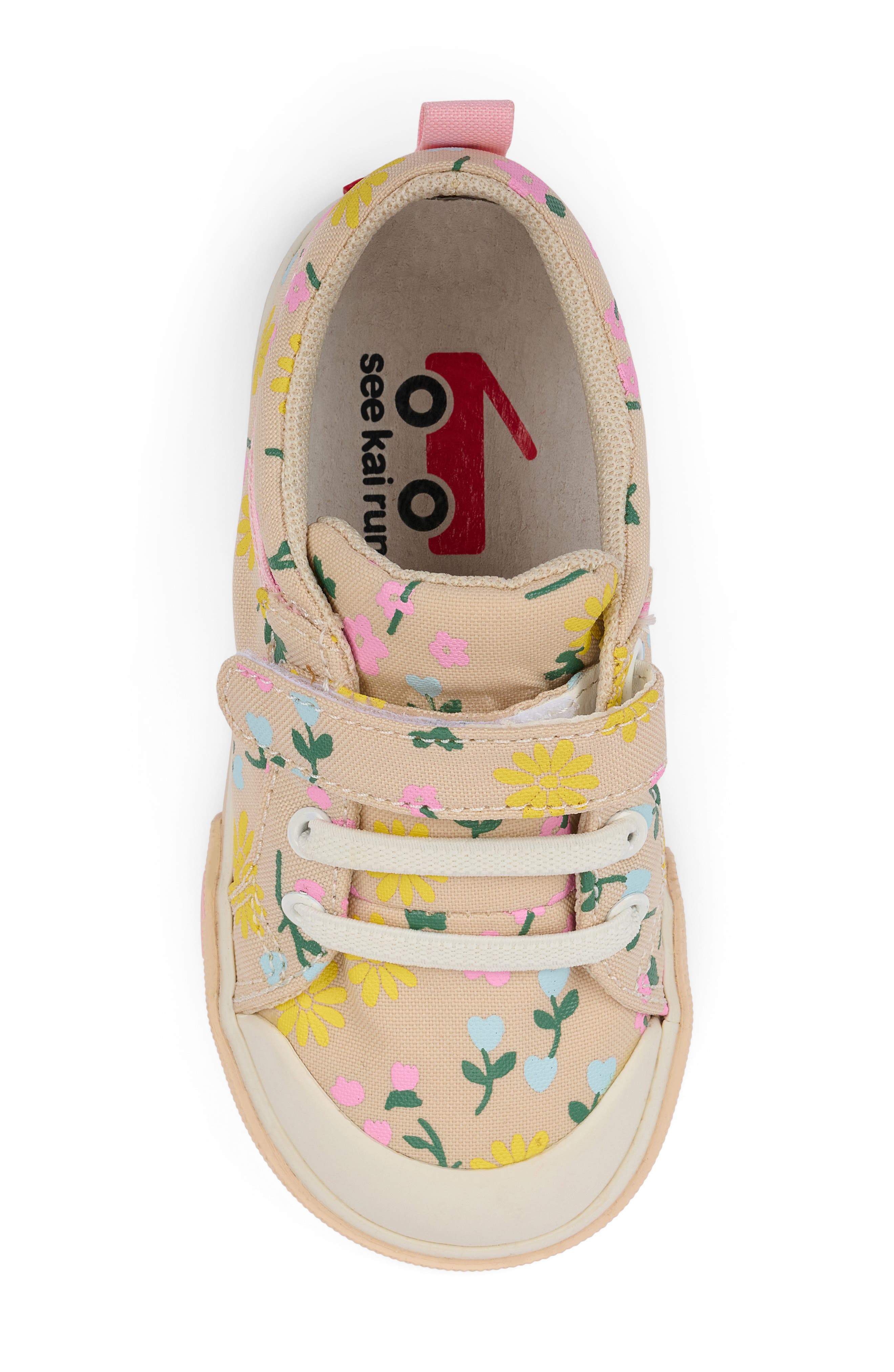 See Kai Run Kids' Kristin Sneaker, Alternate, color, Oatmeal/ Floral