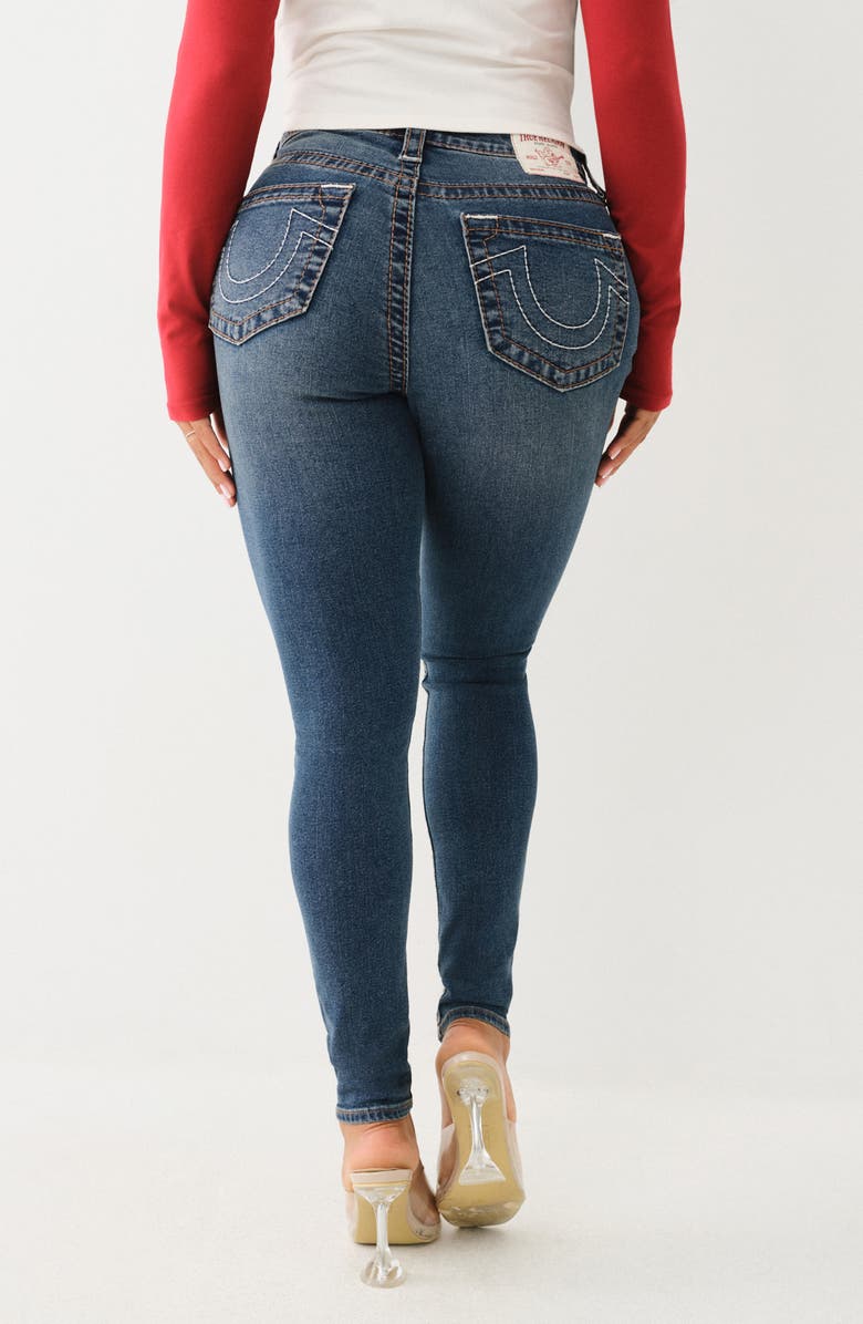 True Religion Halle High Waist Skinny Jeans, Alternate, color,