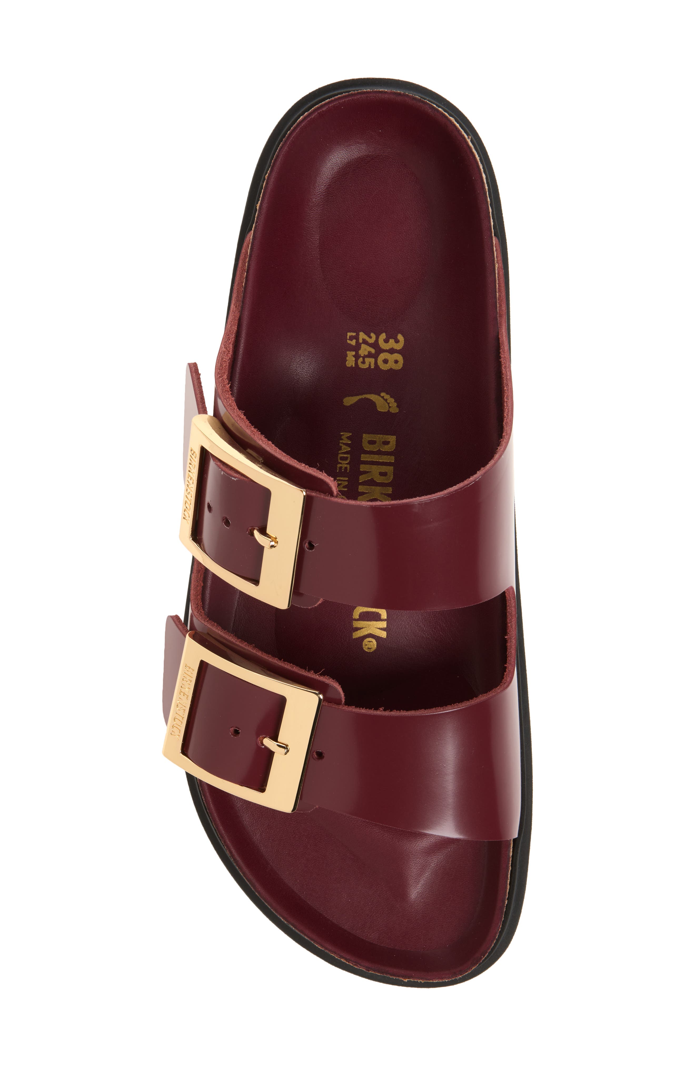 Arizona Droplet Buckle Slide Sandal, Alternate, color, ZINFANDEL