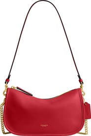 COACH Waverly Natural Grain Leather Shoulder Bag