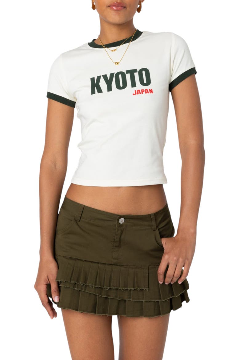 Kyoto Graphic Baby Tee, Main, color, BEIGE