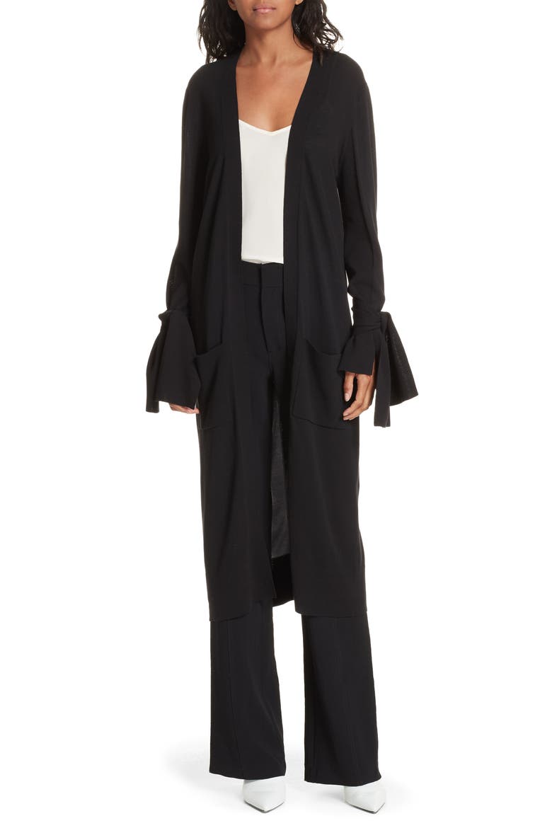 Albian Tie Cuff Duster, Main, color, BLACK ONYX