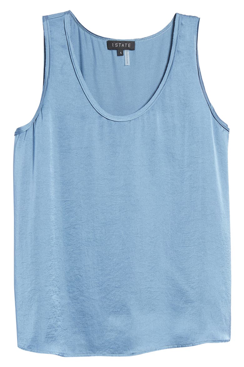 Mix Media Scoop Neck Tank, Alternate, color, PORCELAIN BLUE