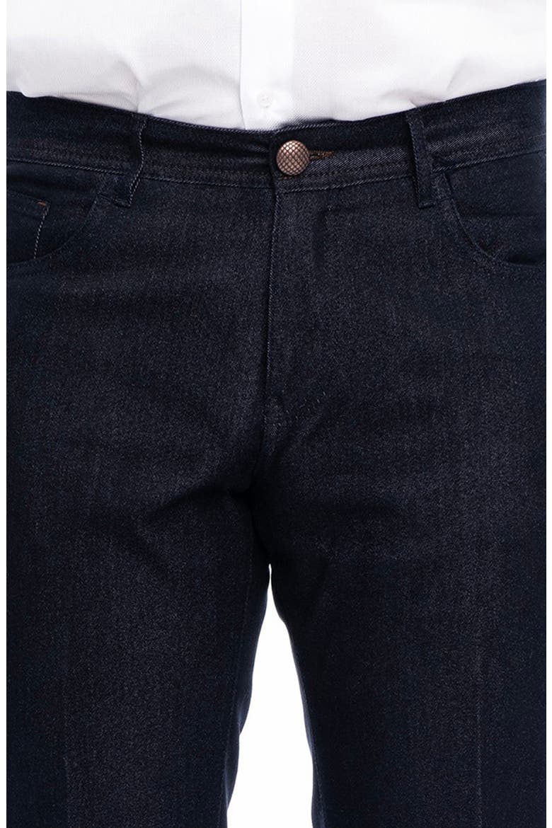 Stretch Cotton-Blend Long Casual Pants, Alternate, color, BLACK