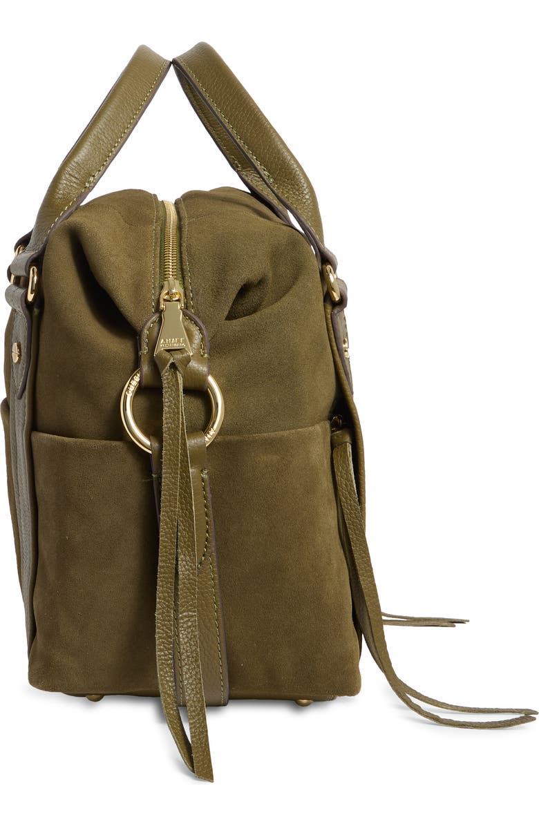 AIMEE Sierra Satchel Bag, Alternate, color, Kelp Suede
