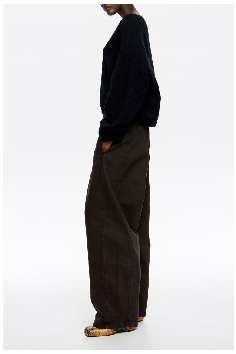 Barrel - Jeans, Alternate, color, DARK BROWN