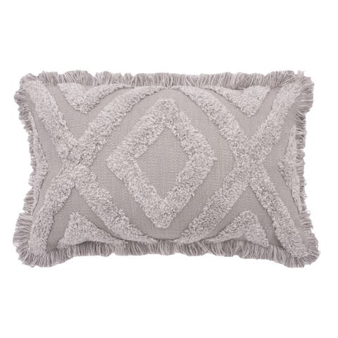 Link Woven Tufted Cotton Decorative Throw Pillow