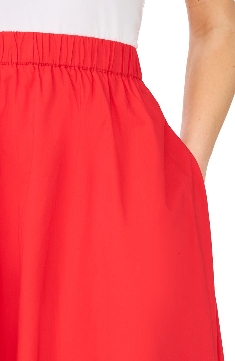 Ted Baker Cotton Maxi Skirt, Alternate, color, Classic Cherry