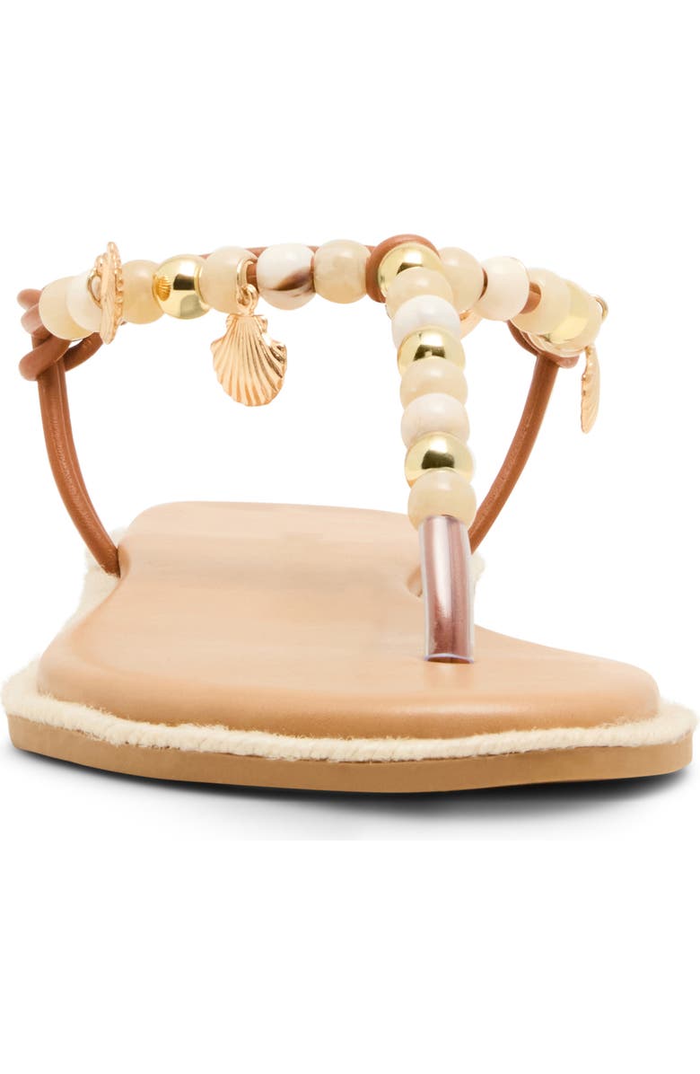 Madden Girl <p>Shells T-Strap Sandal (Women) </p>, Alternate, color, Cognac Multi