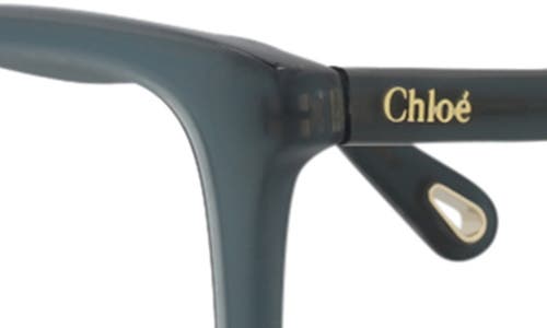 Chloé Core 54mm Cat Eye Optical Glasses In Blue Blue Transparent