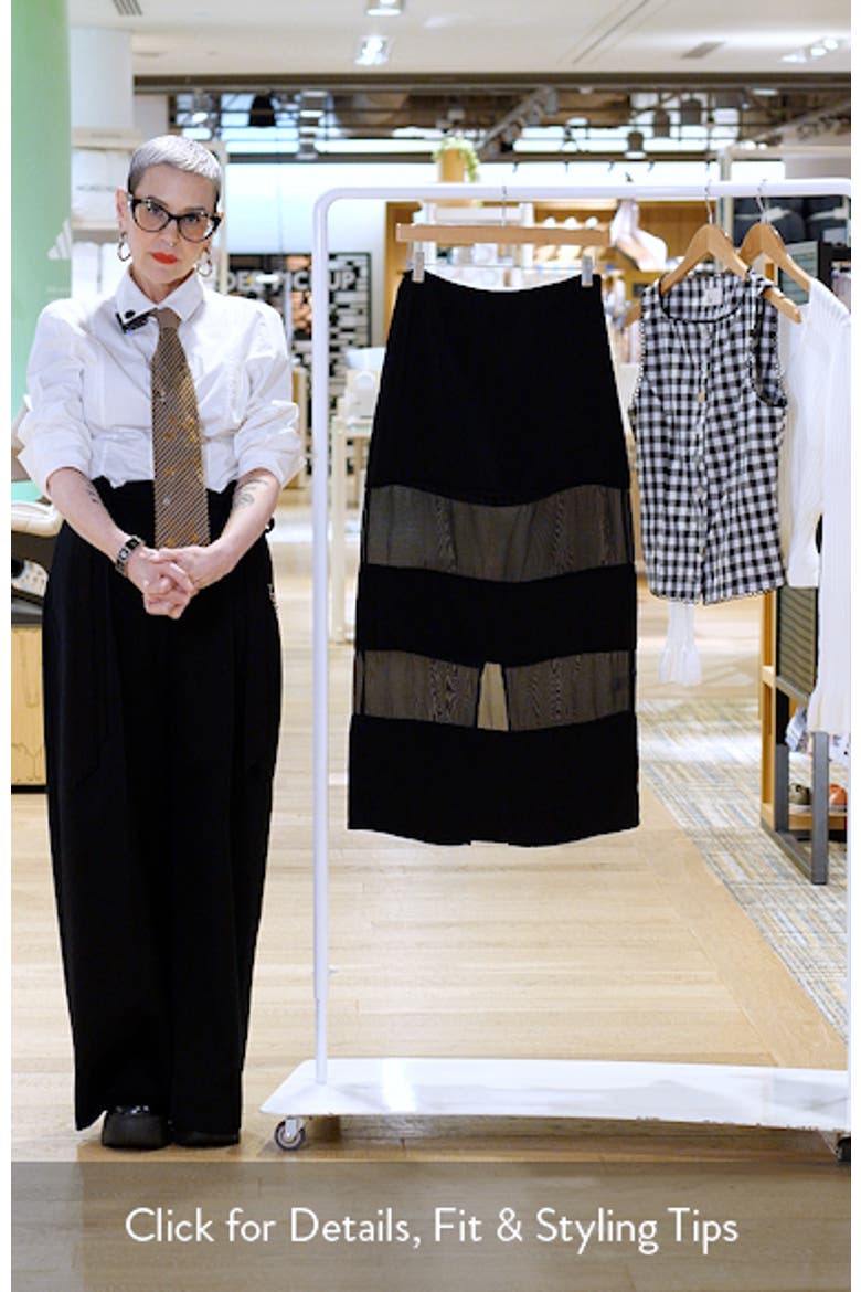 Rene Semi Sheer Panel Skirt video
