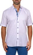 Maceoo Galileo Marty Short Sleeve Cotton Button-Up Shirt