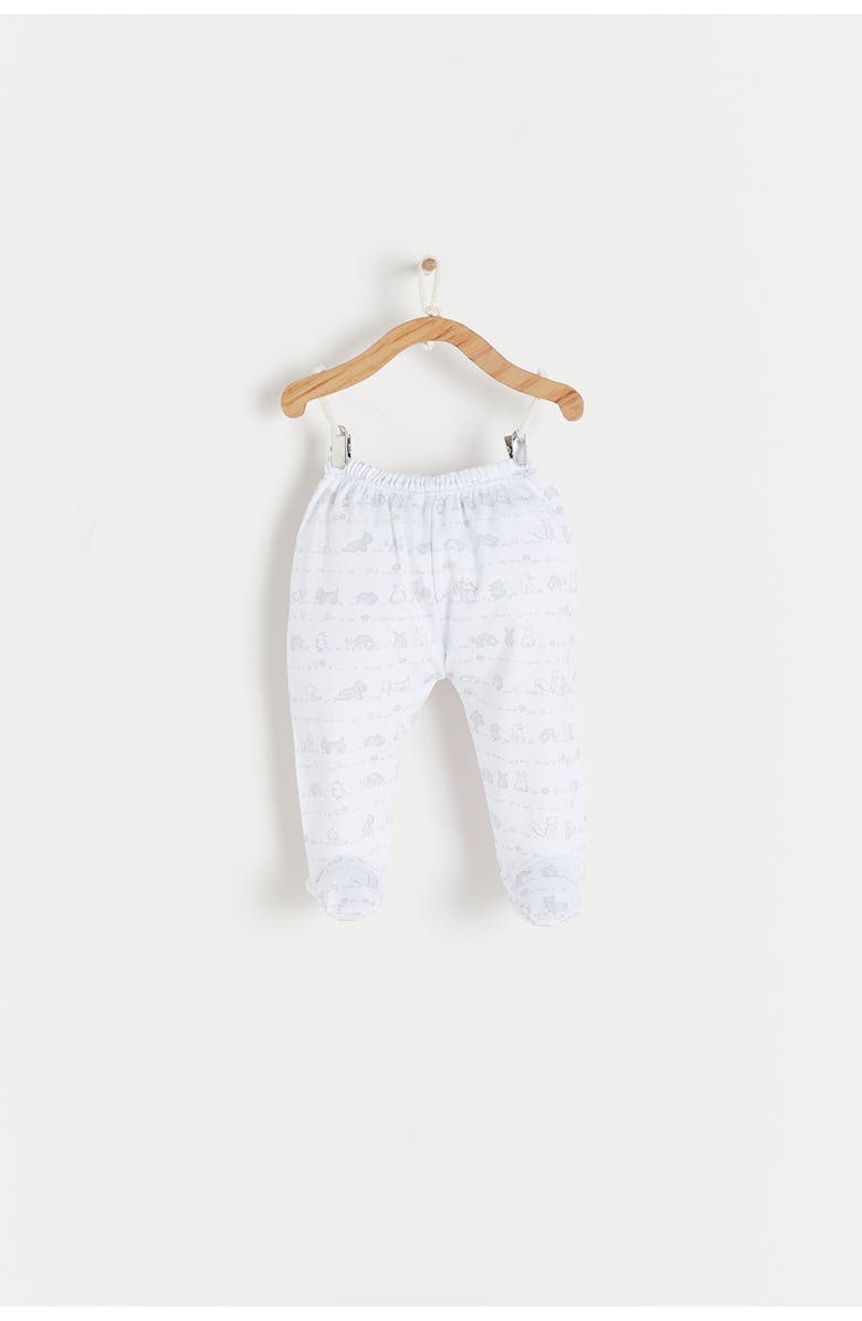Babycottons Set Batita Ranita In The Wood for Infant, Alternate, color, White & Grey