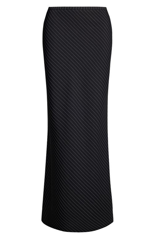 Lioness Endless Pinstripe Low Rise Maxi Skirt