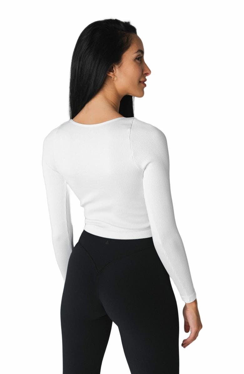 Vitality Synergy V Long Sleeve, Alternate, color, Snow