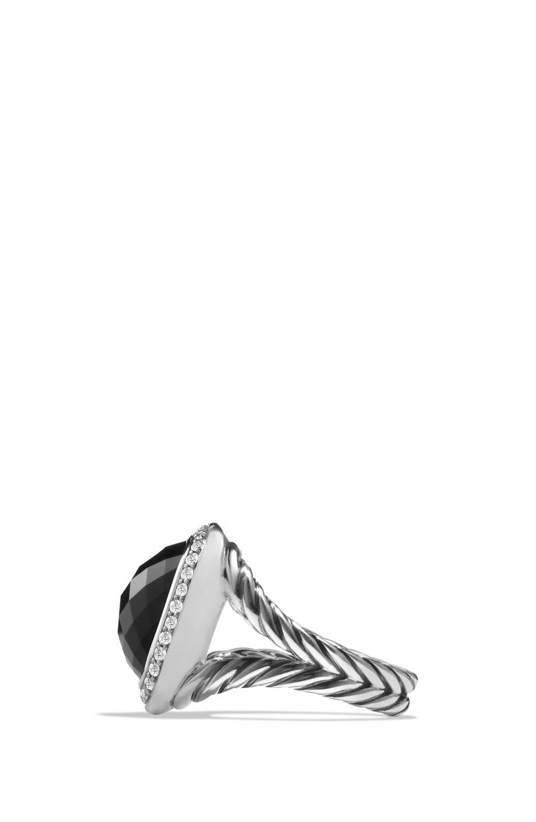 David Yurman Albion Ring with Semiprecious Stone and Diamonds, Alternate, color, 