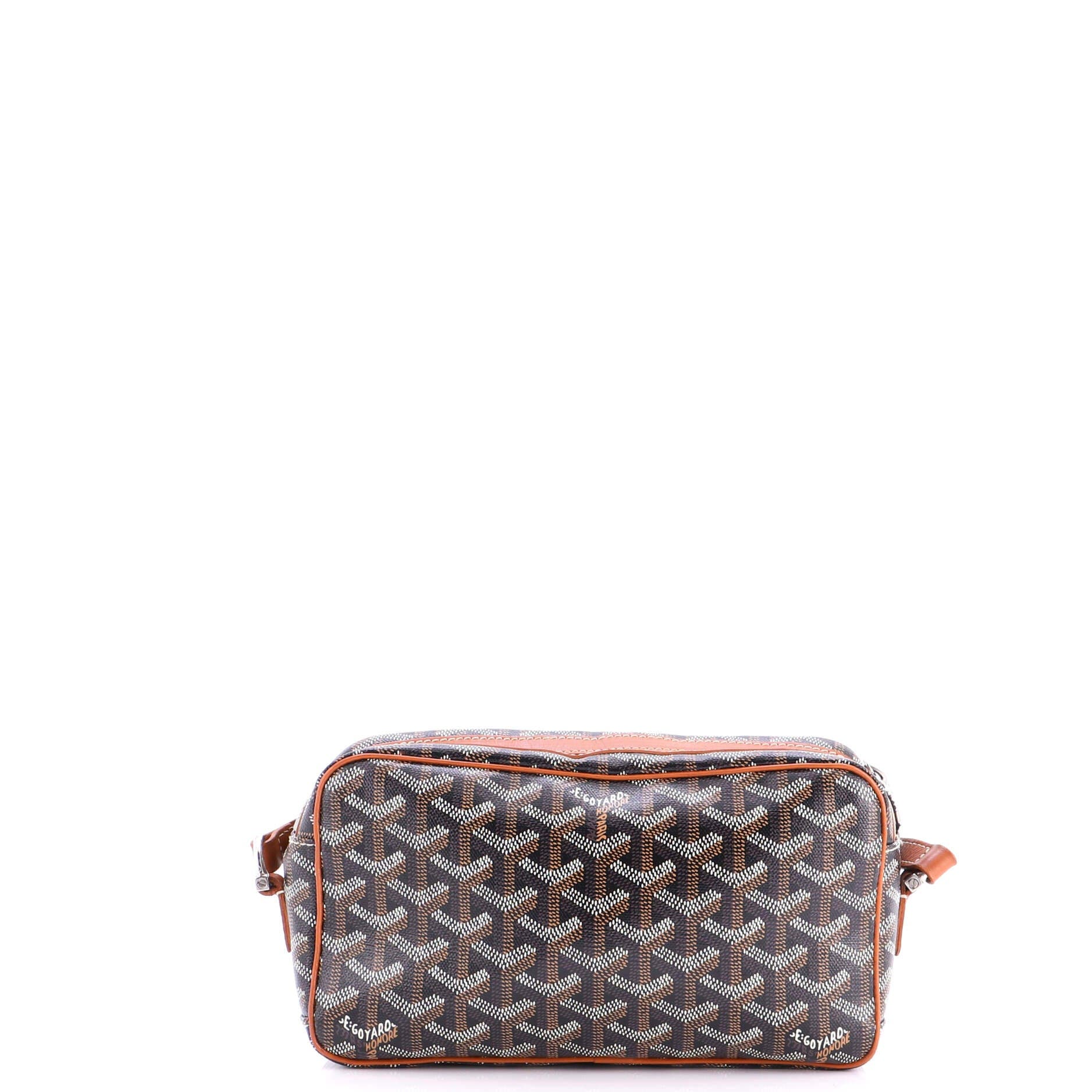 Pre-Owned Goyard Cap Vert Bag Coated Canvas, Alternate, color, Brown