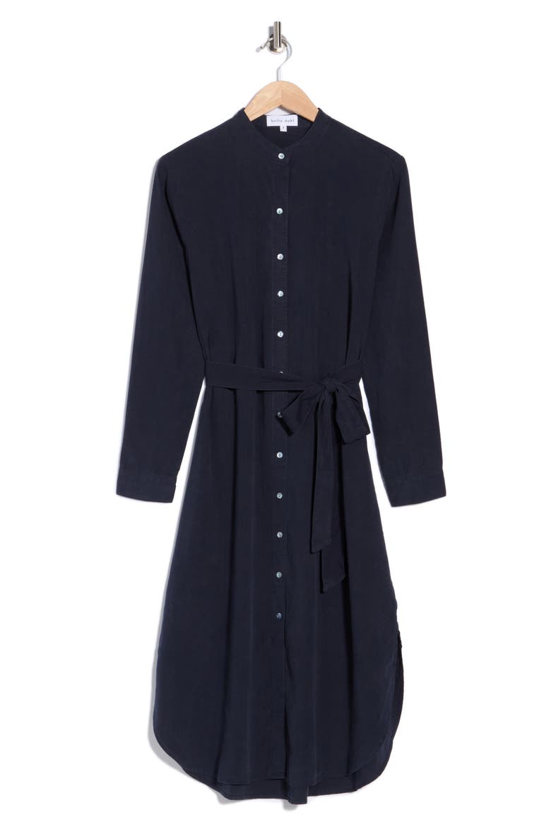Flowy Hem Maxi Shirtdress, Alternate, color, ENDLESS SEA