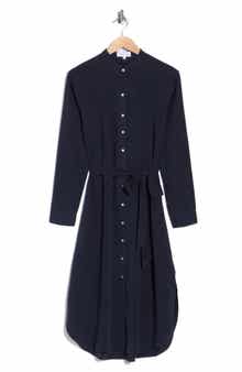 Flowy Hem Maxi Shirtdress