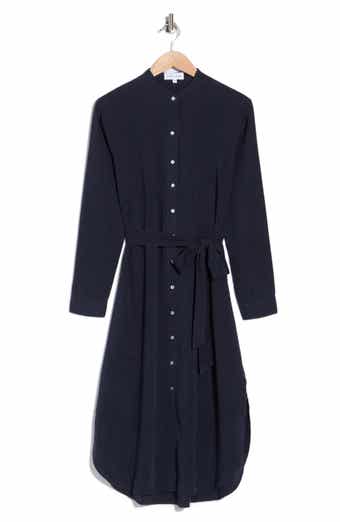 Flowy Hem Maxi Shirtdress