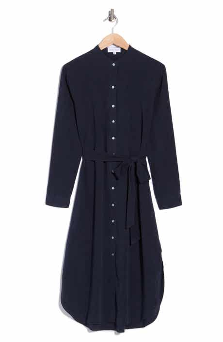 Flowy Hem Maxi Shirtdress