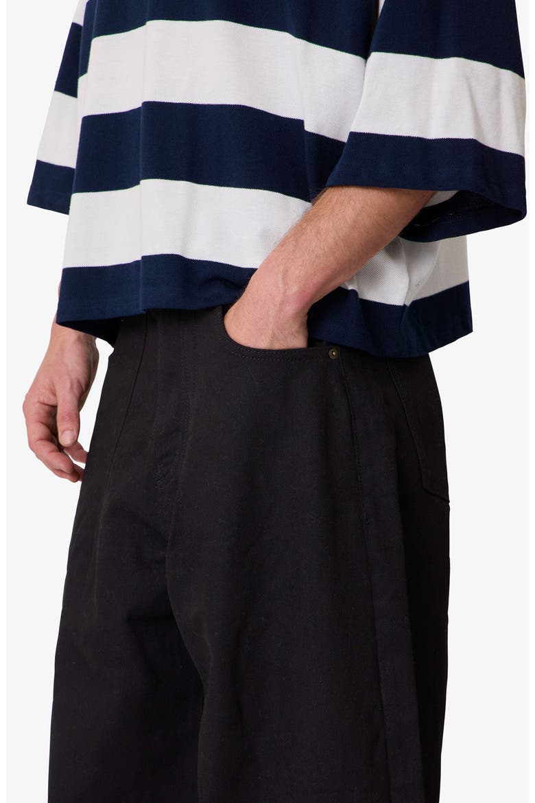 Darted Baggy Jeans, Alternate, color, RINSED BLACK