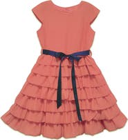 JOE-ELLA Kids' Tiered Formal Dress