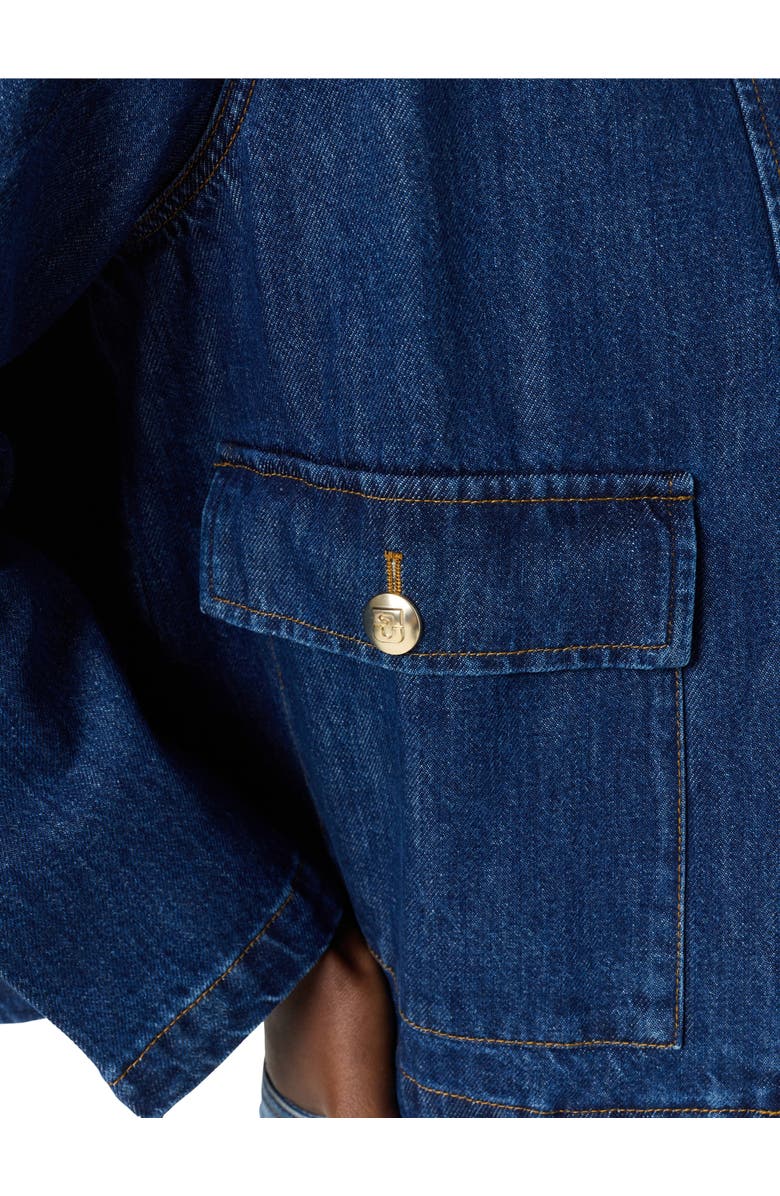 GERARD DAREL Taina Button Front Pocket Denim  Jacket, Alternate, color, Jeans