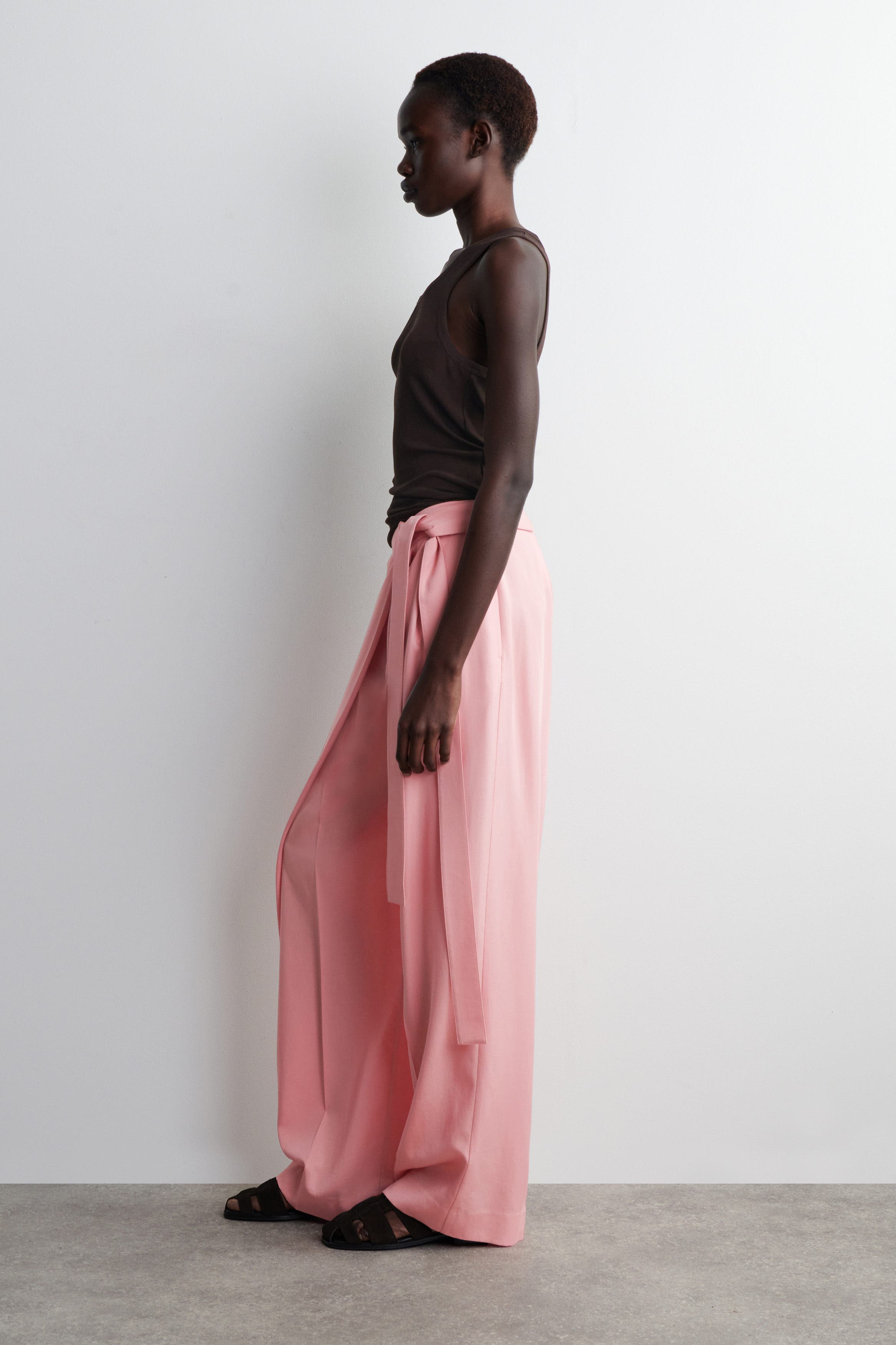 Fluid Wrap-Front Pants - image 2