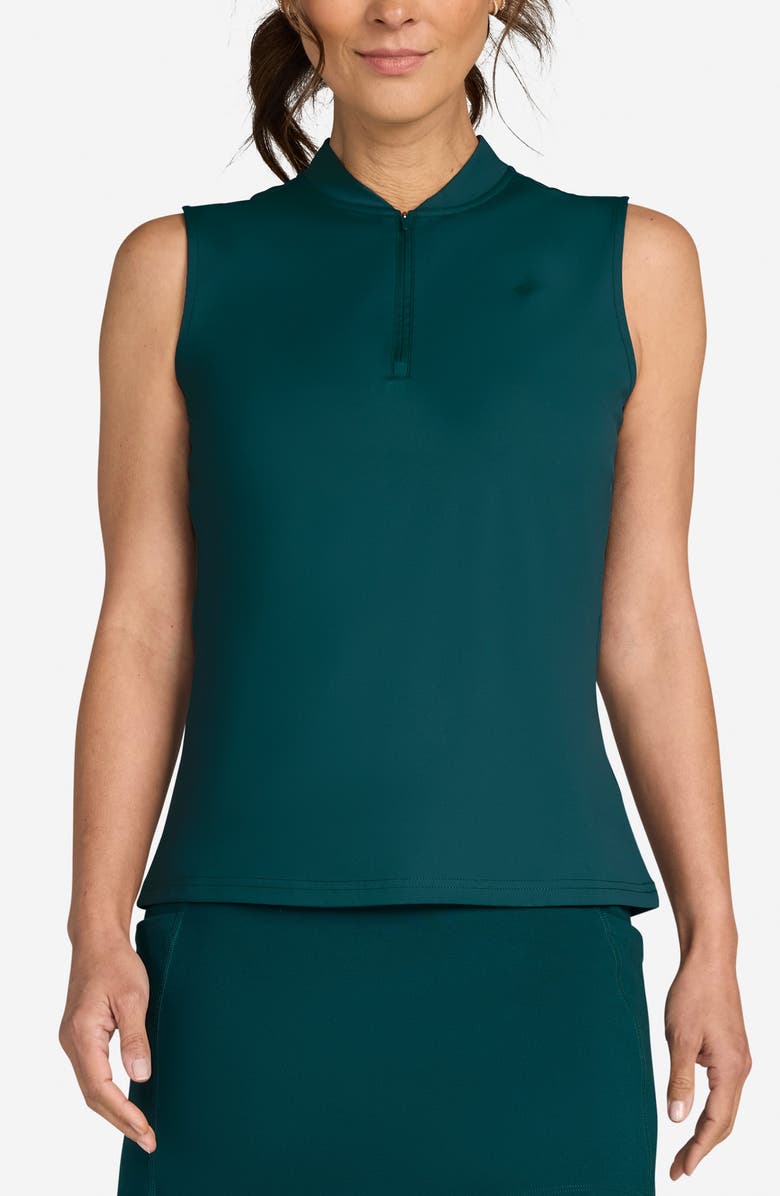 Bad Birdie Blade Collar Performance Golf Sleeveless Polo, Main, color, Lush Green